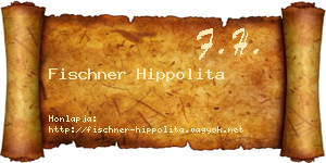 Fischner Hippolita névjegykártya
